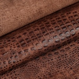 Шкіра ВРХ Крокодил BebiZ коричневий ТАБАК 1,0-1,2 Туреччина