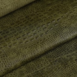 Шкіра ВРХ Крокодил BebiZ зелений ЛИСТЯ 1,0-1,2 Туреччина