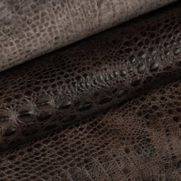 Шкіра ВРХ Крокодил BebiZ коричневий КАВА 1,0-1,2 Туреччина