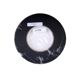 Тесьма самоклеющаяся черный 15мм хлопок 50м Италия