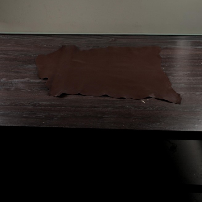 Кожподклад шевро коричневый TIRAMISU 0,5 глянец