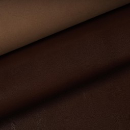 Кожподклад шевро коричневый BRUNETTE 0,5 глянец
