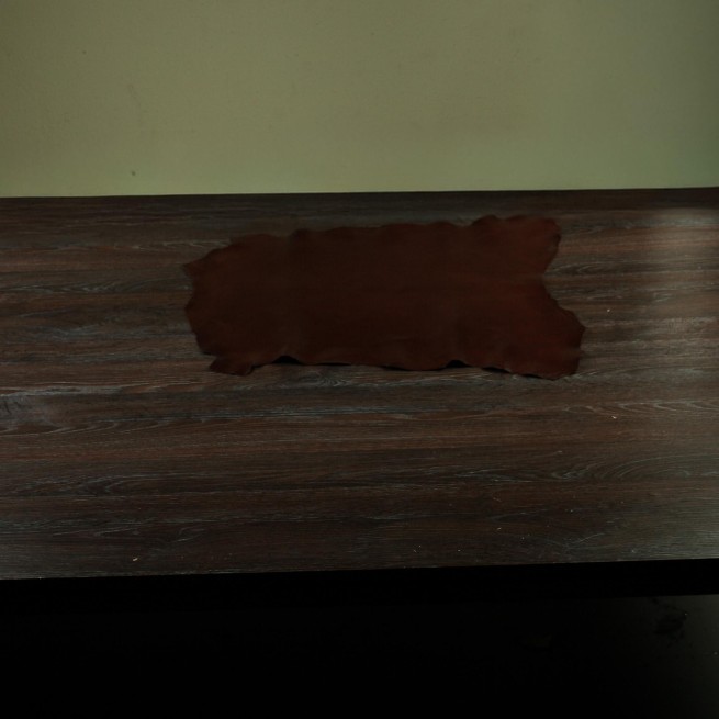 Кожподклад шевро коричневый BRUNETTE 0,5 глянец