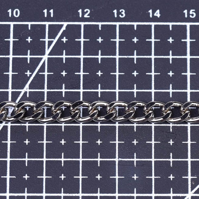Цепь декоративная НИКЕЛЬ 6х8 мм