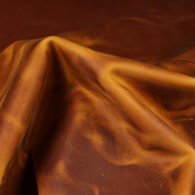 Кожа КРС желтый Crazy OLIO CURRY 1,4-1,6