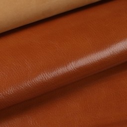 Шкіра шевро BOMBEY коричневий LEATHER BROWN глянець 0,9-1,0