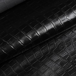 Шкіра ВРХ Крокодил ALIGO чорний глянець 1,1-1,3