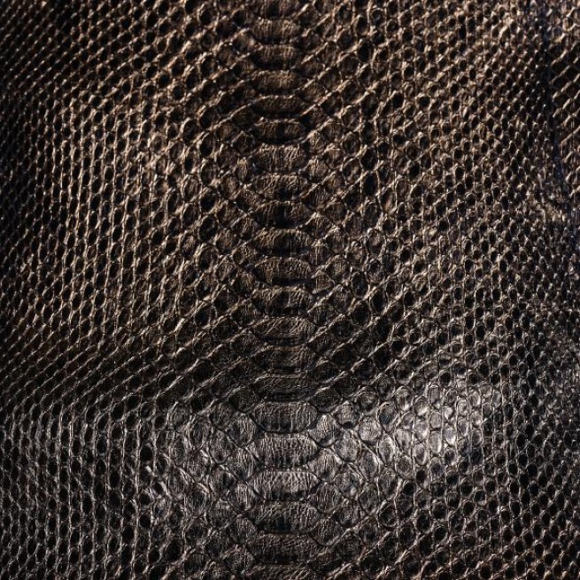 Питон натуральный №43 CURTUS золото на черном