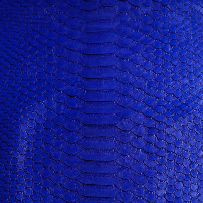 Пітон натуральний №28 CURTUS ультрамарин глянець