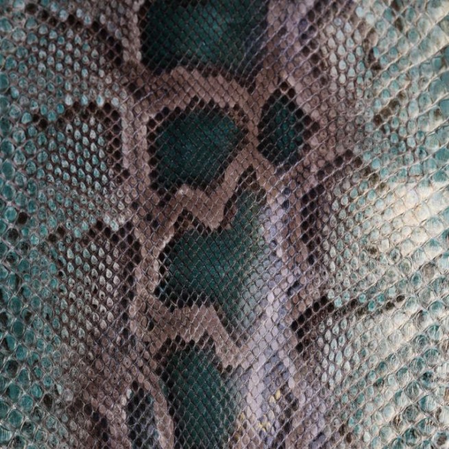Пітон натуральний №3 зелений перламутр
