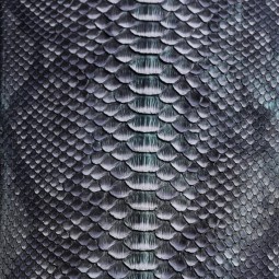 Пітон натуральний №14 т.сірий з зеленим перла