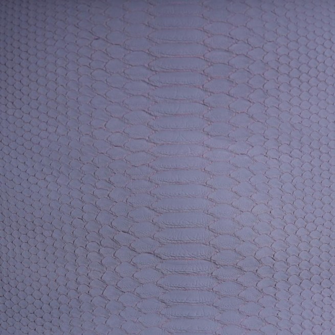 Пітон натуральний №8 сірий матов на дублерині