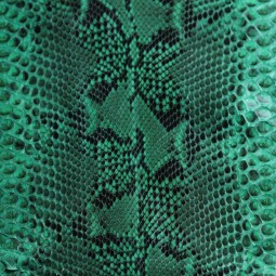 Пітон натуральний №7 яскраво зелений глянець