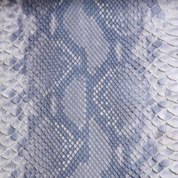 Питон натуральный №40 белый с сиреневым