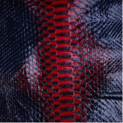 Пітон натуральний №23 CURTUS синій з червоним