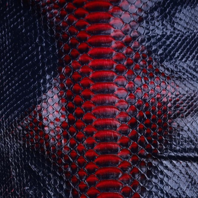 Пітон натуральний №23 CURTUS синій з червоним