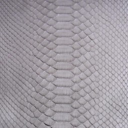 Пітон натуральний №16 сірий п/глянець