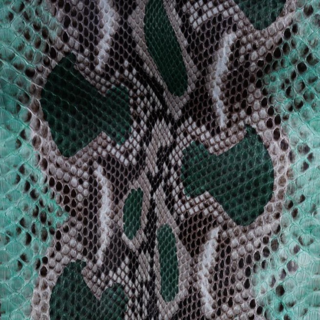 Пітон натуральний №19 м`ятний з зеленим 