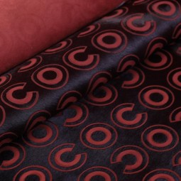 Хутро поні PRINT GEOMETRY бордо