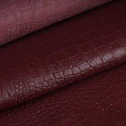 Кожа КРС бордо STAMP CROCO матов 0,9-1,1