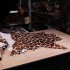 Хутро поні PRINT ЖИРАФ білий коричневий