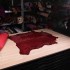 Хутро поні PRINT БЕБІ ЯГУАР червоний чорний