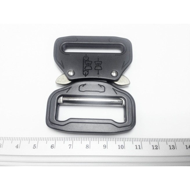 Пряжка-фастекс ЧОРНИЙ ГРАФІТ 38 мм 